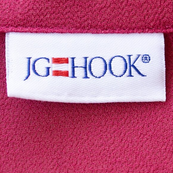 Vintage 90s Sheer Hot Pink Button Down Blouse | Coquette Barbiecore Y2k - Picture 7 of 9